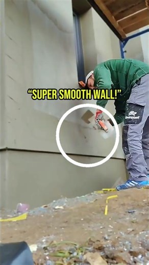 Satisfying Exterior Wall Plastering Technique Using a Plastic Float | Smooth Rendering Finish