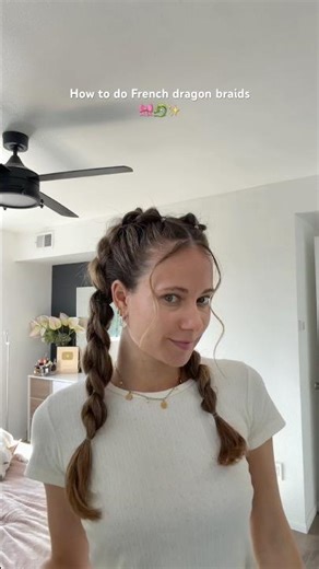 Hair tutorial for these dragon braids🐉🎀#hair #hairstyles #hairtutorial #dragonbraids #braids