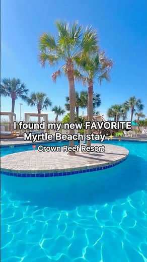 Crown Reef Resort moved to the top of our Myrtle Beach list!🌊 Save this before you book. 📌#shorts