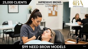 $99 Need brow models for our supervised students. Choose between Microblading, Microblading Combination, Ombre Brows, or Powder Brows. https://impressivebrows.com/student-brows **** About Us **** Impressive Brows Permanent Makeup & Microblading is a Christian permanent makeup clinic specializing in brows with over 25,000 clients. https://impressivebrows.com Brows: https://impressivebrows.com/brows Eyeliner: https://impressivebrows.com/eyeliner Lips: https://impressivebrows.com/lips Locations in 