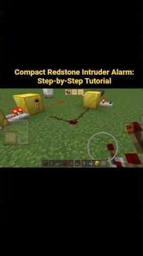 ​Compact Redstone Intruder Alarm: Step-by-Step Tutorial #Minecraft #Redstone #Tutorial #Shorts