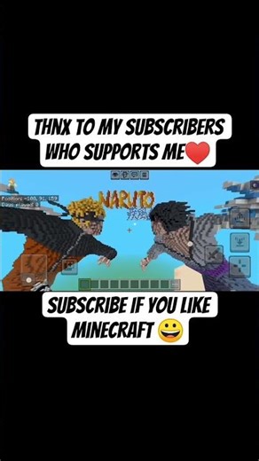 This Minecraft Naruto Vs Sasuke Build will blow your mind 😉😄