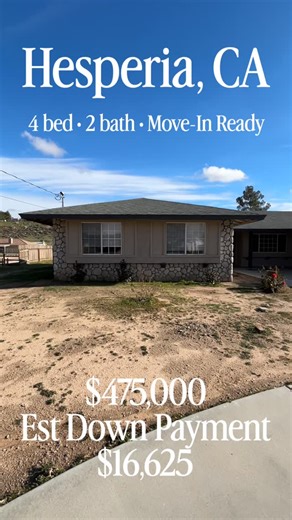 Hesperia, Ca 🏡 Comment for details 📲☺️ 🏡 This delightful 4-bedroom, 2-bath home features 2,005 sq ft of comfortable living space on an impressive 19,000 sq ft lot. Meticulously maintained and move-in ready, the home offers a welcoming family room with a beautiful stone fireplace, a convenient indoor laundry room, and a charming wet bar upon entry. Numerous upgrades include fresh interior paint, quartz kitchen countertops, new appliances, new bedroom carpeting, new window coverings, wood-vinyl