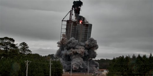 NASA’s Marshall Space Flight Center releases video of historic test stands implosion in Huntsville