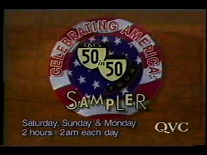 1995 QVC Celebrating America 50 in 50 Tour Sampler Weekends Commercial