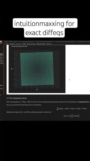 solutions to diffeqs as fields 😎 #differentialequation #math #physics