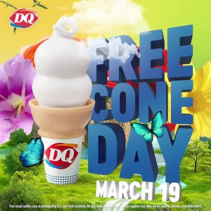 19K views · 510 reactions | It’s official, treat szn is right around the corner! Celebrate the start of spring with Free Cone Day on March 19. | Dairy Queen | Facebook