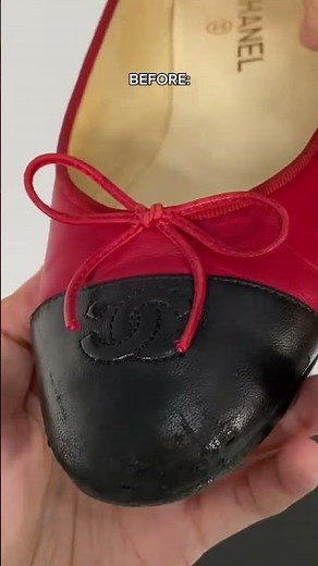 Restoring the perfect summer shoes: Chanel Ballet Flats ✨ #kayaleathers #chanel