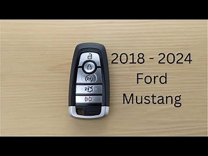 How To Replace or Change Ford Mustang Remote Key Fob Battery 2018 - 2024