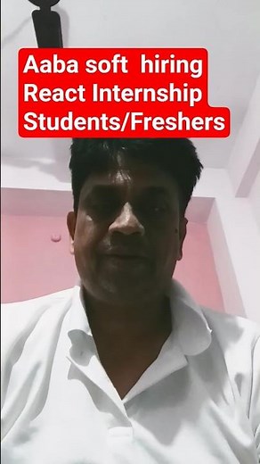 React Internship 2025 | Aabasoft Internship | Frontend Developer | Freshers Apply