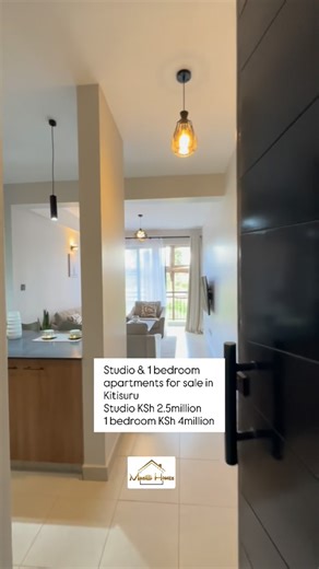 Musilli Homes on Instagram: "www.musillihomes.co.ke 📍 Kitisuru Studios & 1-Bedroom Apartments for Sale For Sale: Studio & 1-Bedroom units Price (guide): Studio (≈29 sqm) from KSh 2,500,000 1-Bedroom (≈46 sqm) from KSh 4,000,000 Features: • Studio ~29 sqm — efficient open plan living with kitchenette, ensuite bathroom. Ideal for singles or rental investors. • 1-Bedroom ~46 sqm — separate bedroom (ensuite), living area and kitchenette / semi-open kitchen. Good rental yield potential. • Prime Kiti