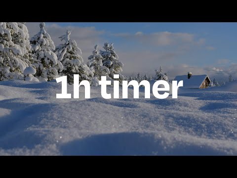 1h Winter Snow Cabin timer ❄️ | no music | with footsteps in snow ❄️ alarm