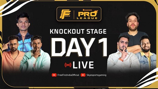 Skyesports Free Fire Max Pro League 2025 Knockout Day 1: Overall standings and highlights