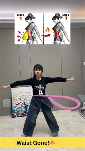 7 Day Hula Hoop Waist Shrink!🔥💃