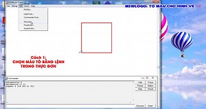MSWLOGO: TÔ MÀU CHO HÌNH VẼ