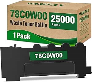 78C0W00 Black Waste Toner Bottle Replacement for Lexmark 78C0W00 for C2325 C2425 C2535 CX421 CX522 CX622 CX625 MC2325 MC2425 MC2535 MC2640 (1 Pack)