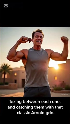 Arnold Schwarzenegger Funny Iftar Dance! 💪🤣🍴 #Arnold #Iftar #funnyshorts
