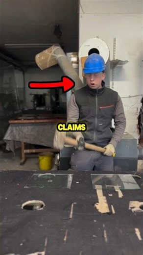 He made actually fake glass😱🚨 #shortvideo