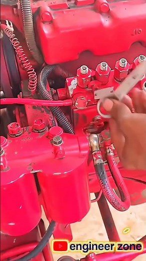 Tractor Injector Pump Fitting: A Closer Look! 🚜🔧 #tractor #enginerepair #shorts