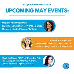 #LupusAwarenessMonth is not only a critical time to shed light on the impact of lupus, but also a time to support those living with #lupus with the resources, education, community, and access to care that they need and deserve. Join one of Lupus LA's FREE online events this month for access to cutting-edge lupus education with live experts, community engagement, advocacy and unique patient stories - all elevating #lupusawareness. Are you a patient in need of support, information, a physician ref