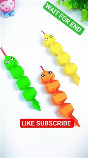 How To Make A Origami Snake 🐍||#shorts #trending #origami