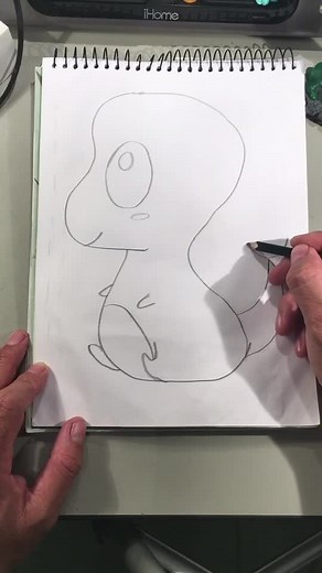 Charmander fofo - Pokémon #desenho #pokemon #draw #chibi #fofo #paravoce #siga #artes #artesvisuais