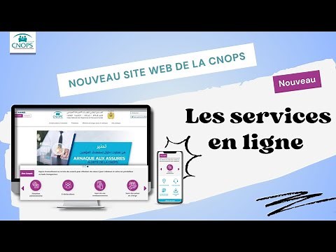 Les services en ligne disponibles sur le nouveau site web de la CNOPS