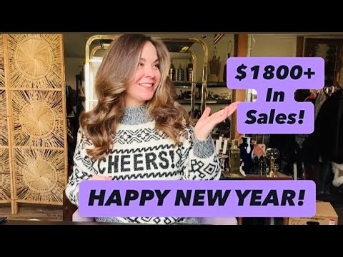 $1800+ In Sales What's Selling On Poshmark Ship My Sales With Me Plus Thrift Haul