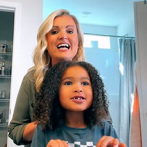 I made my daughter say positive affirmations in the mirror until she fell in love with herself 🥰 | Happiest