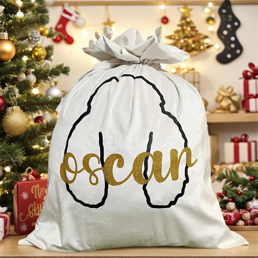 Custom Velvet Santa Sack, Large Christmas Gift Bag - Etsy