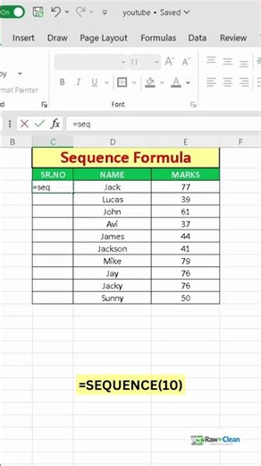 Stop Typing Numbers| Use SEQUENCE in Excel