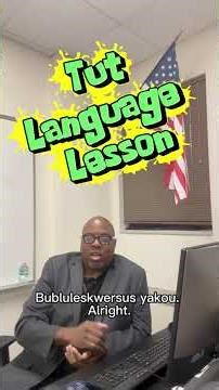 Tut Language - Sneezes - Learn Tut at Speak Tut on Patreon #tut #tutnese #tutneselanguage #creole