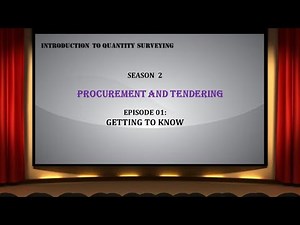 S02E01 Getting to Know Procurement & Tendering