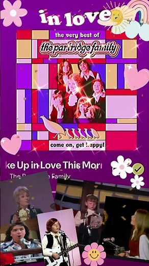The Partridge Family - “I Woke Up In Love This Morning” - (1971) ✨💁🏼🌸🎼✨