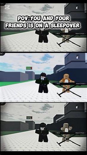 pov:you and you're friends are in a sleepover #roblox#funny#meme
