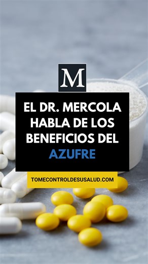 El metilsulfonilmetano (MSM) es un donante de azufre que se utiliza en el tratamiento del dolor artrítico y que es conocido por reducir la inflamación, equilibrar las especies reactivas de oxígeno y modular la respuesta inmunológica...💊🤗 ⬇⬇⬇ https://mercola.live/3azx5hmd | Dr. Joseph Mercola en Español