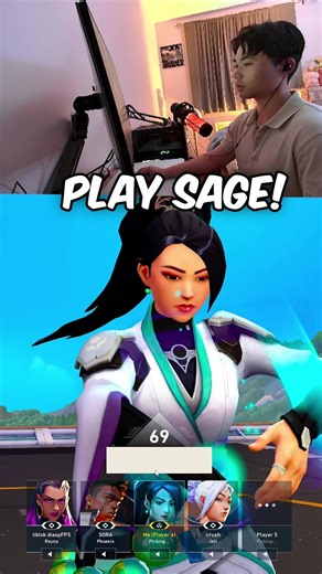 radiant jett tries sage ☠️ #valorant #valorantclips #valorantgaming #fyp