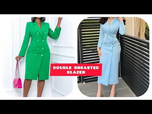How To Draft Double breasted blazers pattern/Beginner friendly