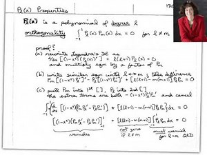 Orthogonality of the Legendre Polynomials