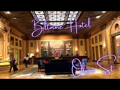 Millennium Biltmore Hotel in Downtown Los Angeles (Olive Street) [4K]
