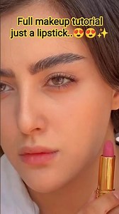 full makeup tutorial just a lipstick..😍✨viral#trending#makeuptutorial #shorts#fashion#youtubeshorts