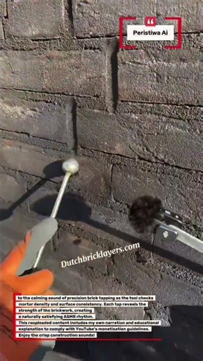 Brick Tapping ASMR | Satisfying Wall Inspection Sounds #asmr #brickwork #satisfying