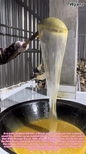 ASMR Farm Life: Farmer Boils Syrup Over Fire | Farm Work