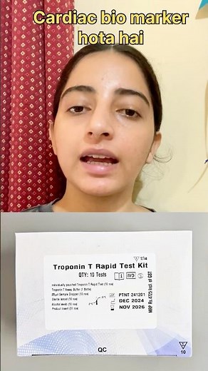 Trponin T rapid screening test #nursingofficer #hospital