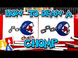 How To Draw A Chain Chomp From Mario