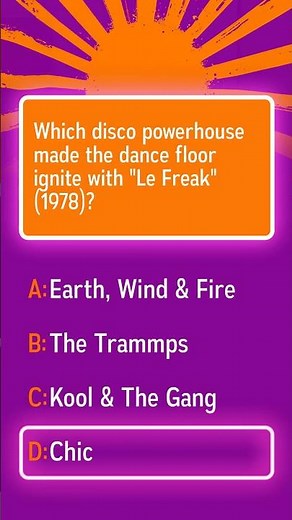Who sparked the dance floor with Le Freak in 1978?