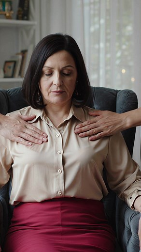 3.2M views · 16K reactions | Breathe with your body.My hands follow your rhythm — not to fix, but to feel.Full body presence. Real time.#ASMRmassage #NervousSystemReset | Mature Woman Live | Facebook