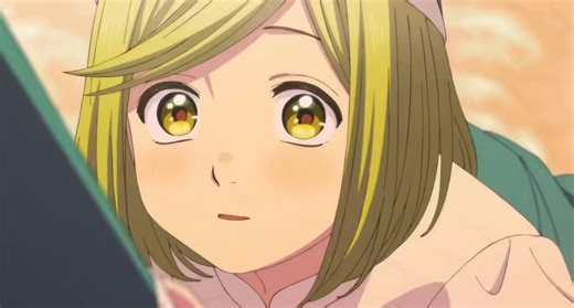 #whaanimespoilers there is just such a wonderful flow in this scene ?? the girls' body language show so much personality, like tetia covering her lips with her hands, agott barely moving like shes unbothered by the cloud PLEASE ily peak hat atelier 🌷