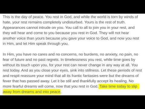 A.C.I.M. Workbook for Students Lesson 109