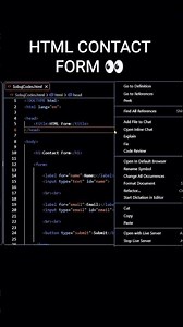 Build a Contact Form With HTML 👀